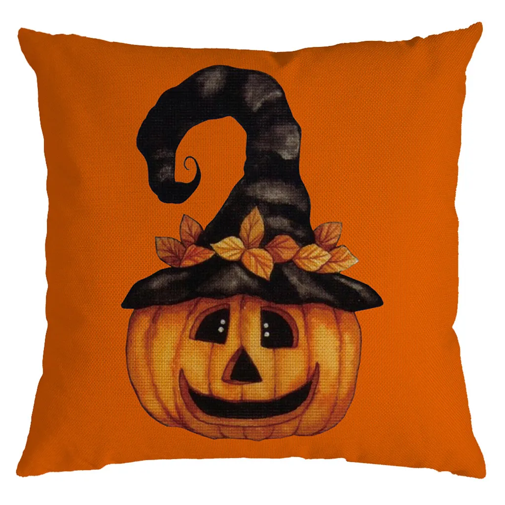 45x45 см осень Хэллоуин наволочка с тыквой Наволочка на талию из полиэстера для