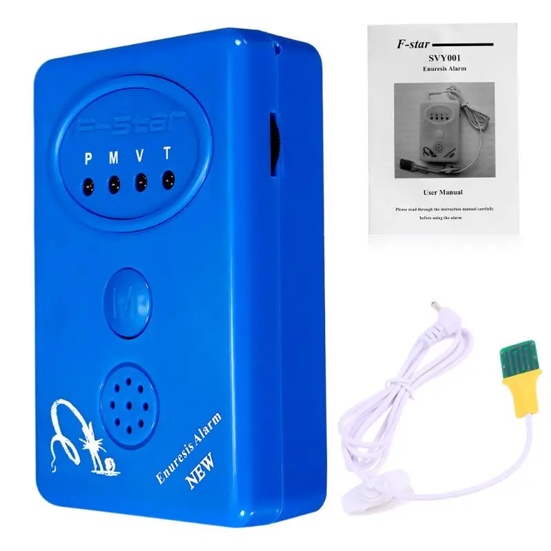 2020 New Adult Baby Bedwetting Enuresis Urine Bed Wetting Alarm +Sensor With Clamp Blue | Мать и ребенок