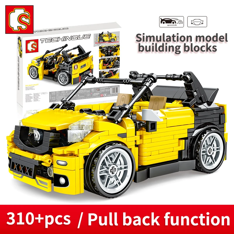 

SEMBO BLOCK 310PCS Racing Car Building Blocks Toys Vehicle Aircraft Boy Educational Block 2020 Sports car Bricks Car Toy 701403