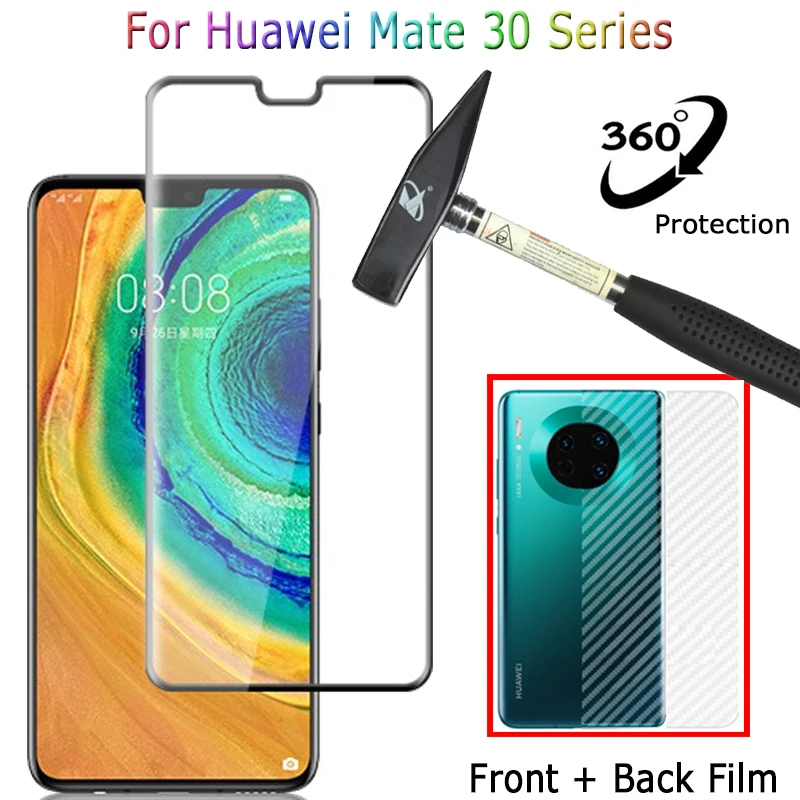 3D передняя+задняя защитная пленка Huawei Mate 30 Pro Lite стекло защитное Mate30 мате лайт