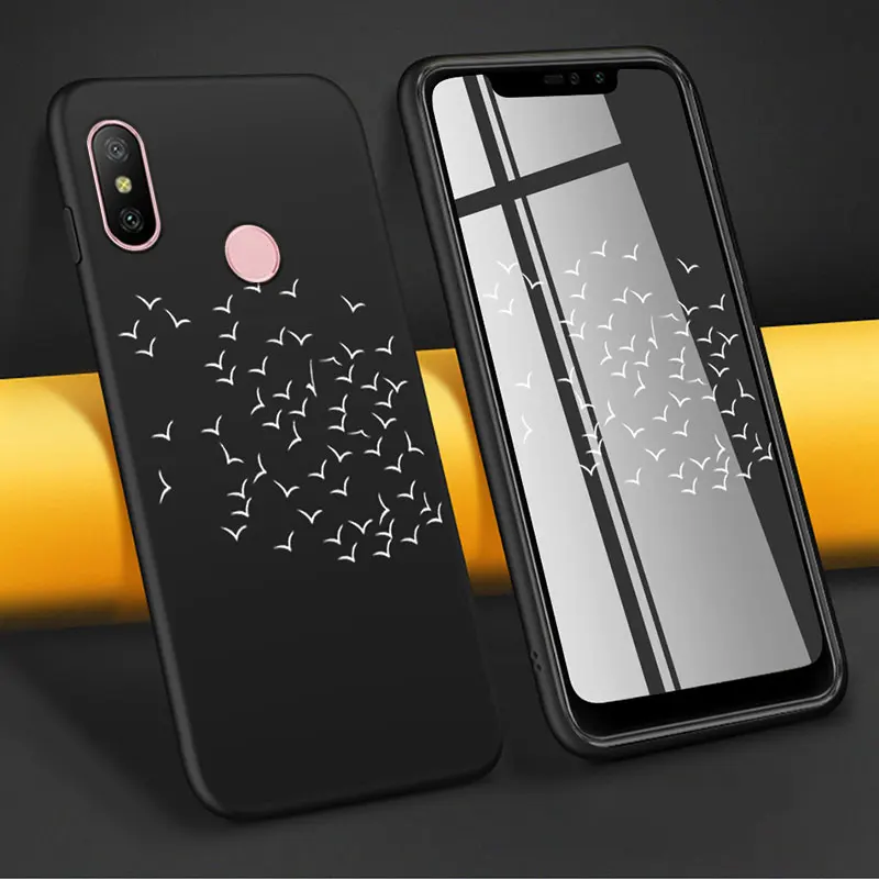 Для Xiao mi Red 6 6A Pro Go силиконовые чехлы для телефонов Xiaomi A2 Lite Max 3 цвета матовая