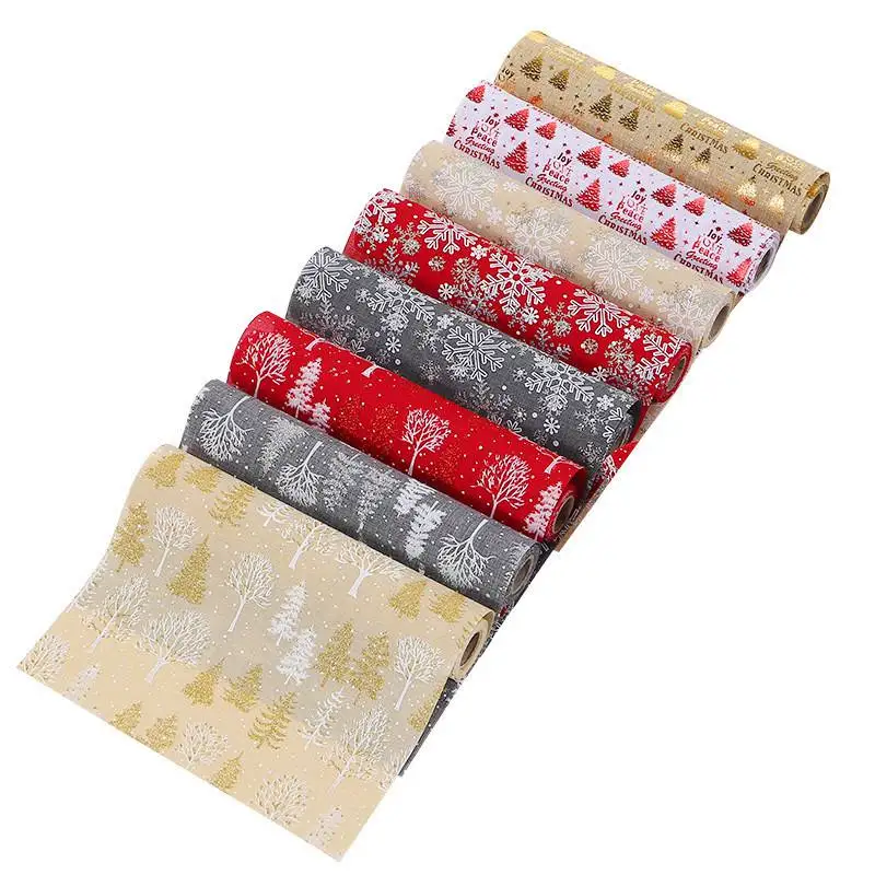 

Tablecloth Creative home decor printed linen tablecloth Christmas table flag