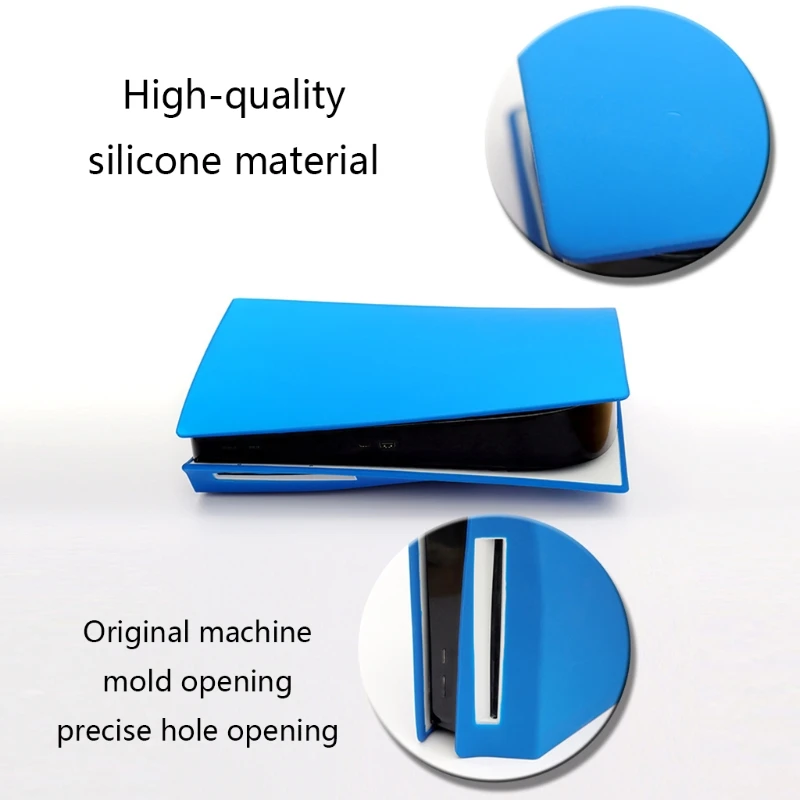 

Silicone Case Game Shell Anti-scratch Dust Proof Cover Game Protective Outer Casing for PS5 UHD Host Console 53CC