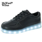 Детские светящиеся кроссовки с подсветкой, зарядка через USB, для мальчиков и девочек, размеры 27-46