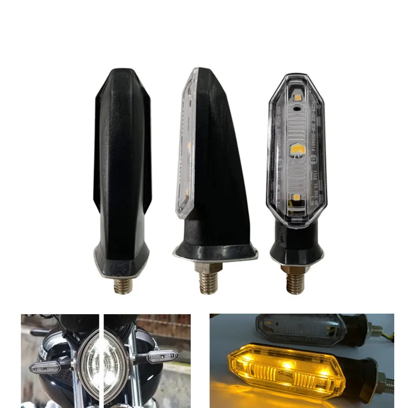 

2PCS Motorcycle LED Turn Signal Light 12V Indicator Blinker Amber Lamp 10mm Bolt for Honda Suzuki Kawasaki KTM Yamaha Parts