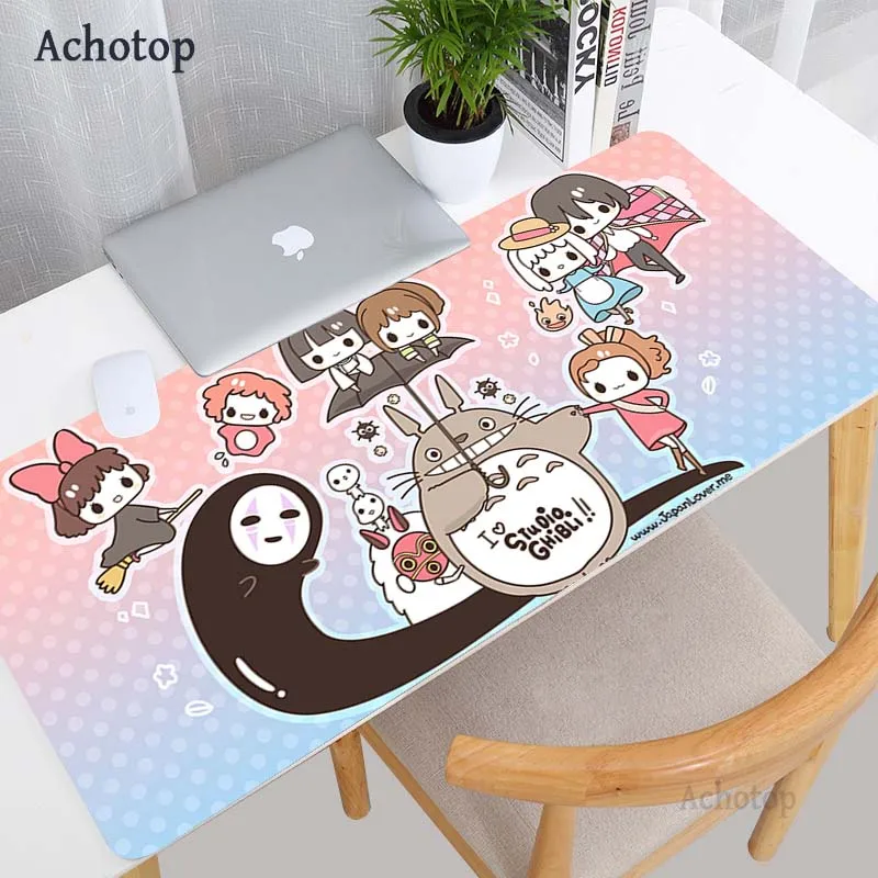 large anime pink mousepad gamer kawaii mouse pad cute gaming accessories keyboard mouse pad rubber otaku big laptop desk mats free global shipping