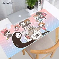 large anime pink mousepad gamer kawaii mouse pad cute gaming accessories keyboard mouse pad rubber otaku big laptop desk mats