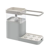 kitchen sink soap dispenser multifunctional storage shelf press automatic liquid box can be drained simple and durable tool