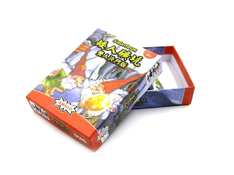 Gold double plastic Варианты Майнер Игра настольная игра Saboteur 1 2 3 Дуэль для 2 игроков карточная игра Семья вечерние вывеска indoor Board игра - Цвет: Gold double plastic