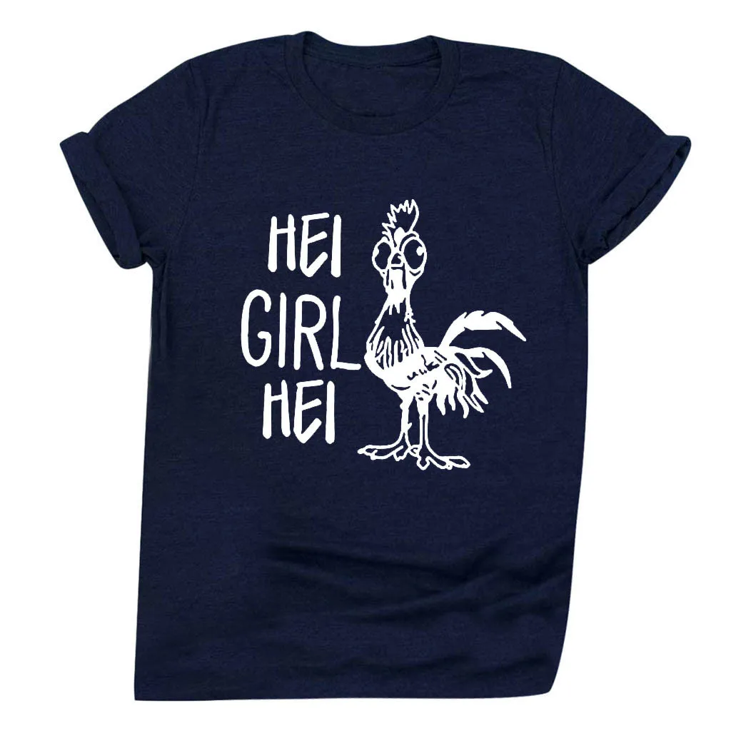 

Woman Tshirts Casual Loose Round Neck Shorts Sleeve Letter Print Top T-shirt harajuku Casual top