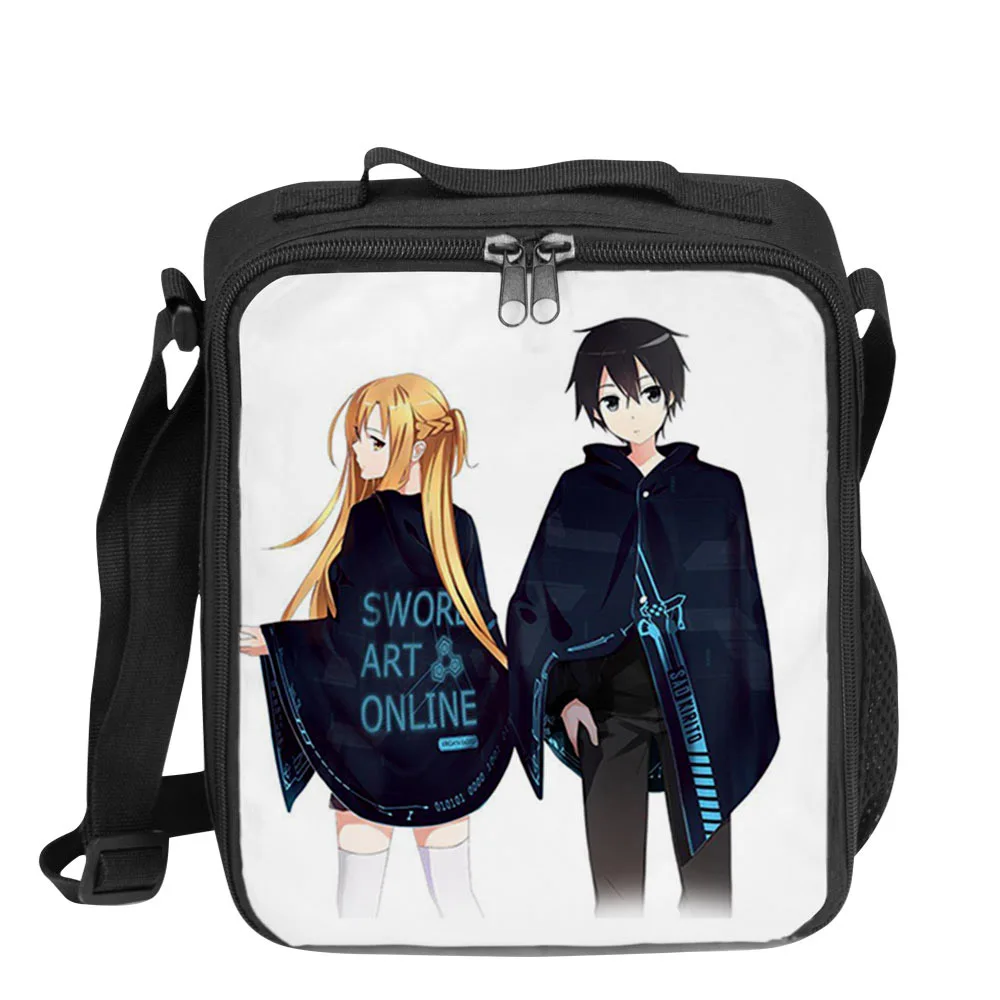 

Sword Art Online Portable Oxford Lunch Bag Thermal Insulated Lunch Box Food Picnic Shoulder Bags For Kids FY01752X16
