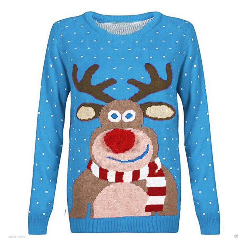 Xmas Sweaters Reindeer Snowman Deer Ugly Make Christmas Again Winter Sweater Funny Gift Womens Mens Unisex Costume Cosplays