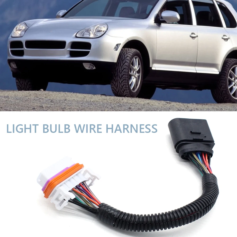 

Car Xenon HID Front Headlight Headlamp Bulb Wiring Harness for Porsche Cayenne 95563123911 955 631 239 11 Auto Parts Accessories