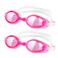 shenyu 2pcs adjustable goggles swimming glasses anti fog uv protect children waterproof silicone mirrored swim eyewear