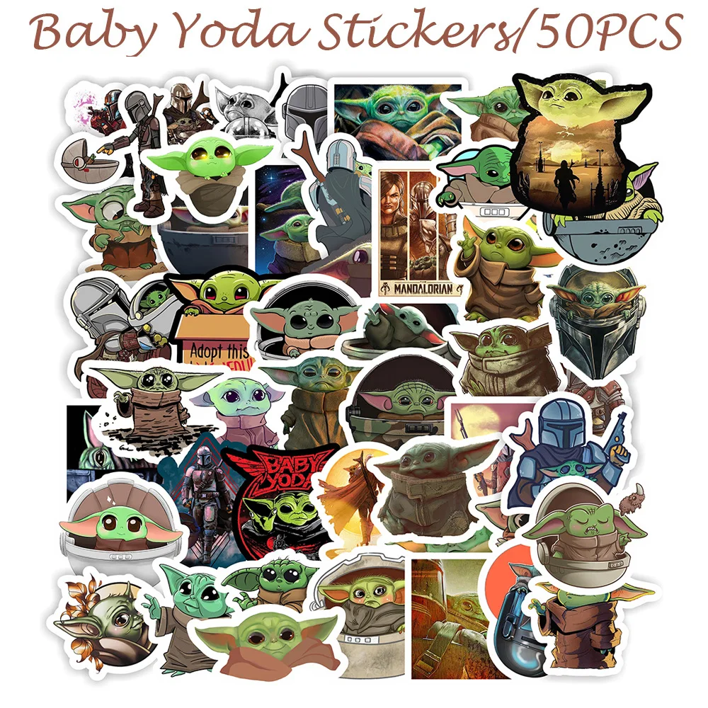 50 шт. Звездные войны йода Детский скейтборд водонепроницаемый стикер багаж