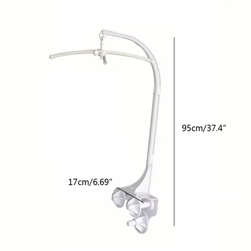 

Baby Crib Holder Rattles Bracket Set Clockwork Music Box DIY Bed Bell Toy