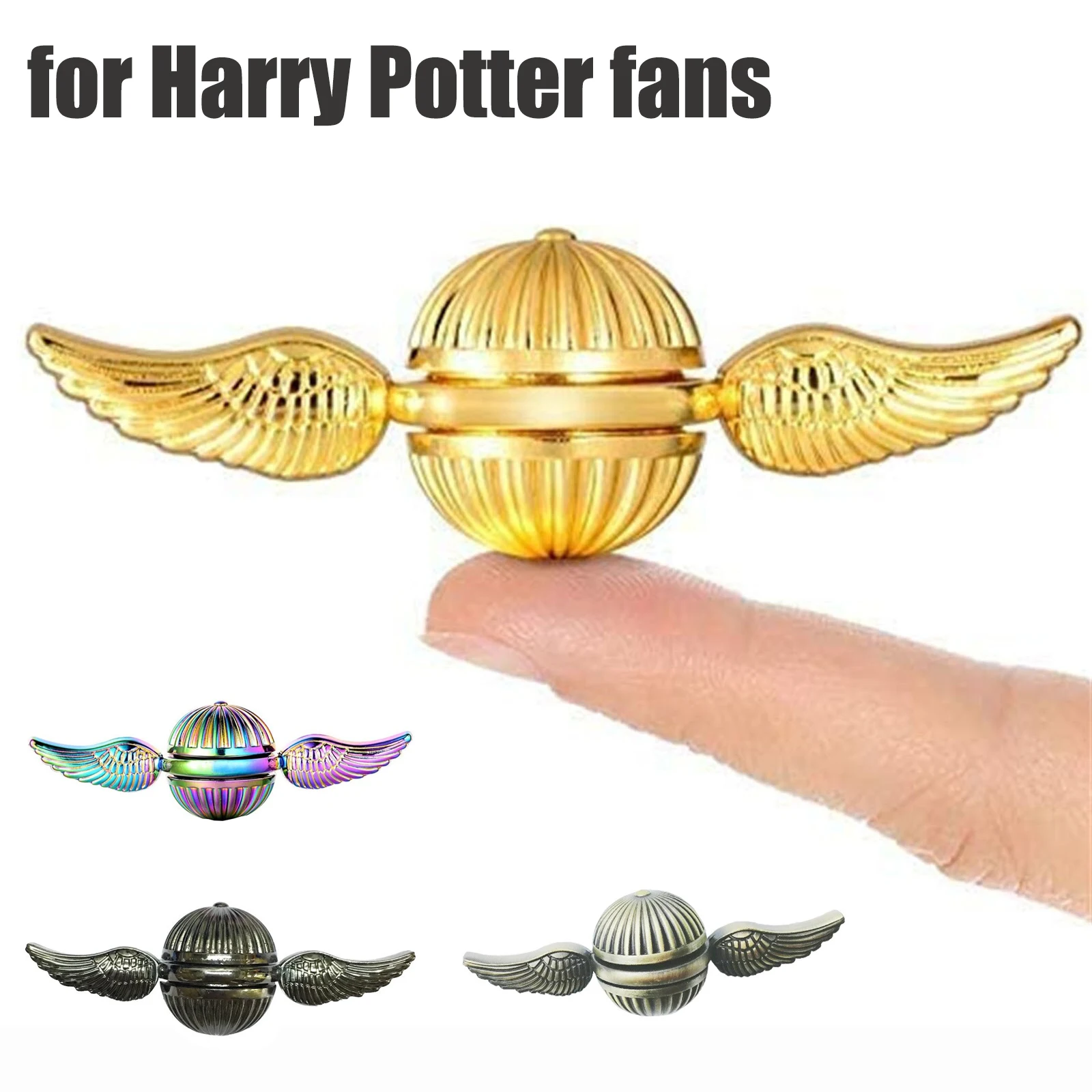 Игрушка-Спиннер Золотой снитч вращающаяся на руку игрушка-антистресс