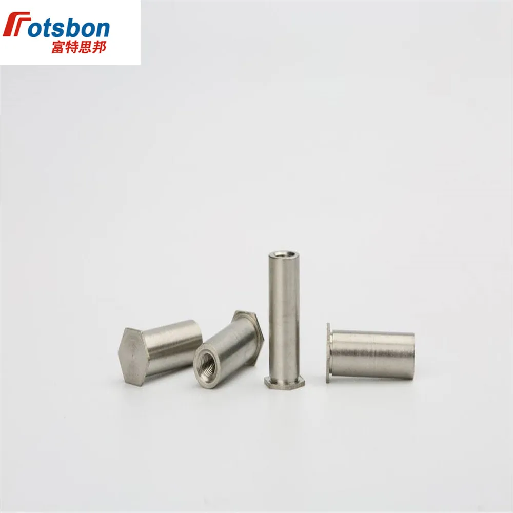 

BSO4-M4-6 Blind Hole Threaded Standoffs Self Clinching Feigned Crimped Standoff Server Cabinet Sheet Metal Spacer Vis Rivet Nut