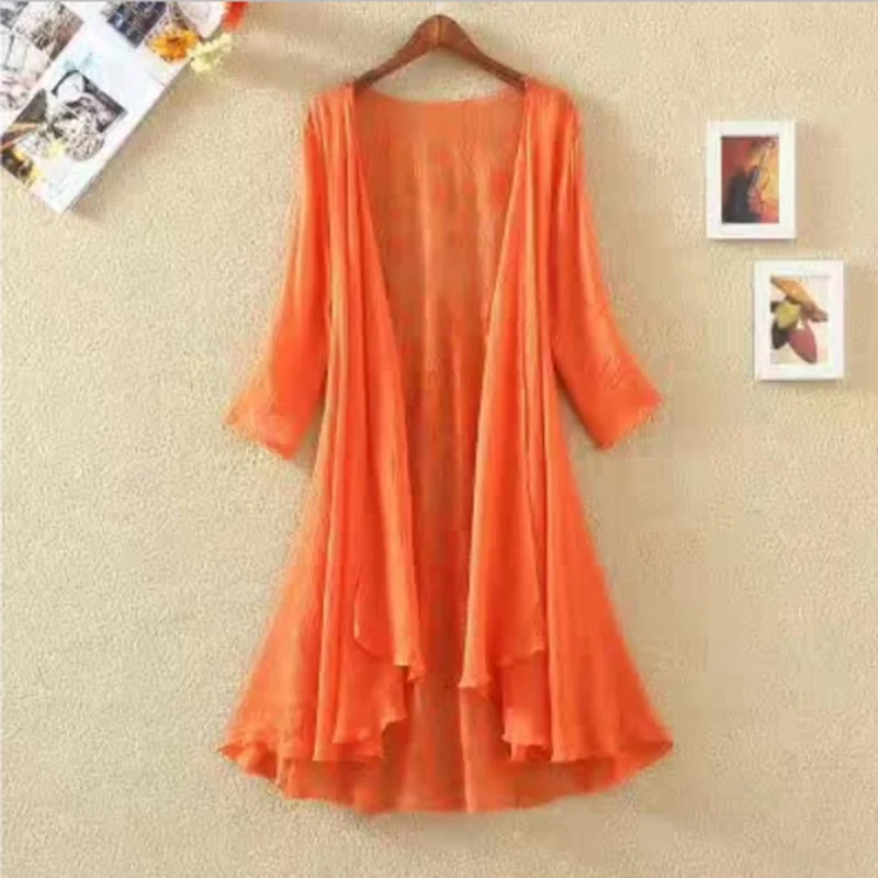 Женская Шифоновая туника-кимоно с оборками свободного покроя | Тематическая