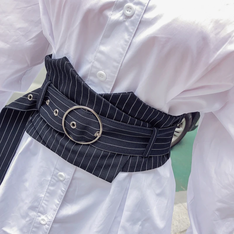 

Lace Up Waistband Women Long White Shirts Casual Women Tops and Bloues Femme Long Button Up Shirt with Waist Belt Lady