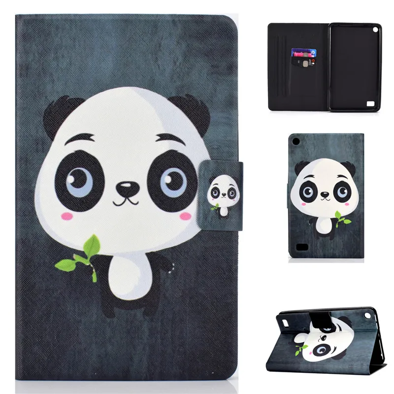 Мультяшный чехол для Amazon Kindle Fire 7 2017 2015 мягкий силиконовый Ультратонкий кошелек