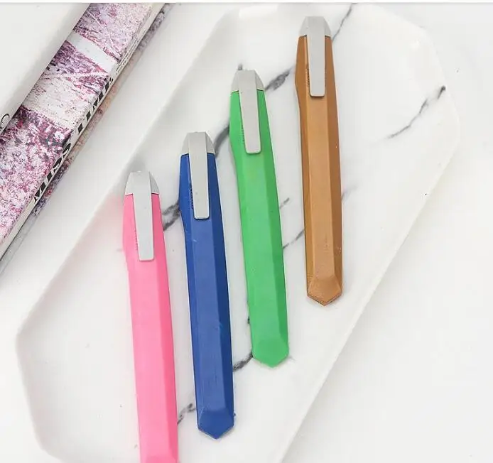 

Candy colors mini Utility Knife multifunction Art Cutter Students Paper Snap Off Retractable Razor Blade Knife Stationery Color#