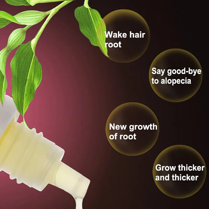 Оригинальный эфирное масло Сыворотка для роста густых волос выпадения жидкость