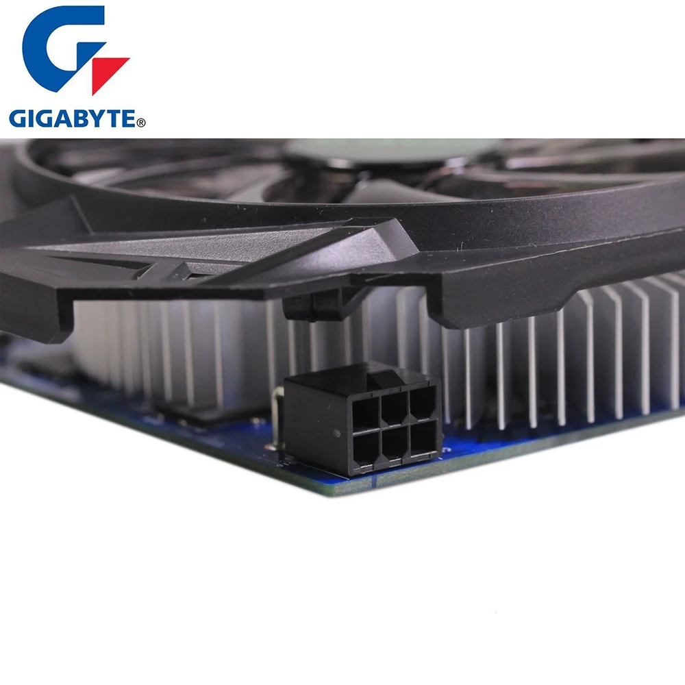 GIGABYTE GTX 750Ti 2 Гб D5 видеокарта 128 бит GDDR5 видеокарты GTX750TI GV-N75TD5-2GI для nVIDIA Geforce GTX750 Hdmi Dvi б/у