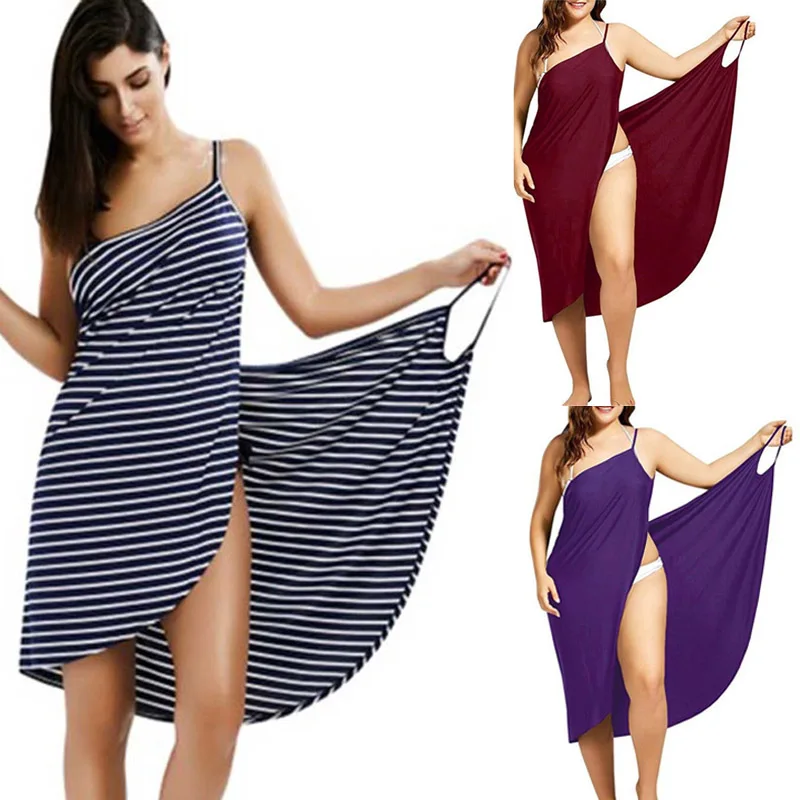 Модные Женские однотонные пляжные летние платья 2019 повседневное сексуальное