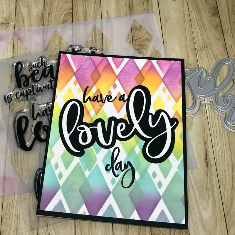 Слова прекрасные металлические режущие штампы для скрапбукинга и бумажных