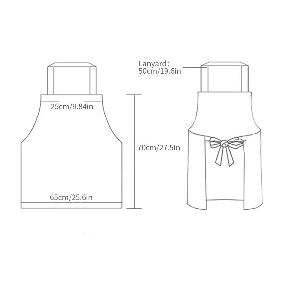 

Cooking Kitchen Apron Kitchen Wipeable Waterproof Oil-Proof Apron Hairdresser Aprons Bibs Kitchen Accessory Cooking Apron