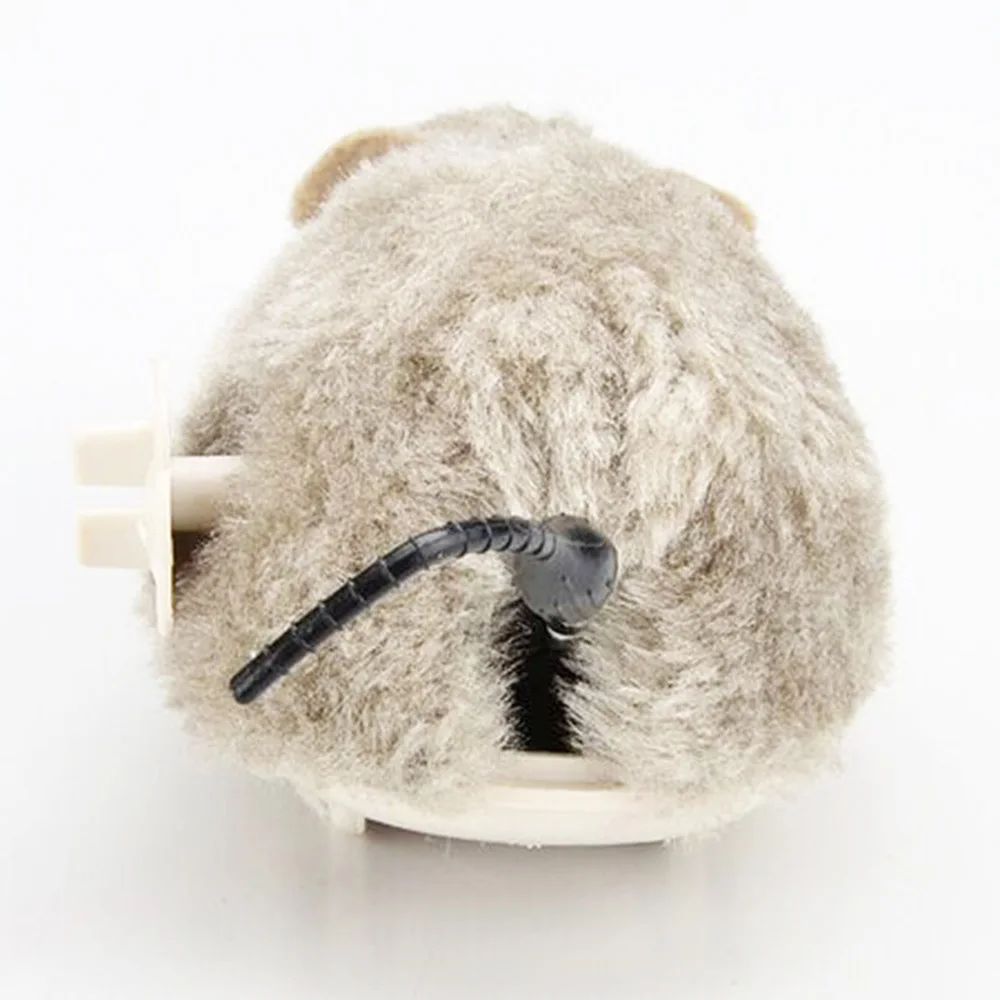 Творческий Забавный Заводной Весна Мощность игрушечная плюшевая мышь кошка