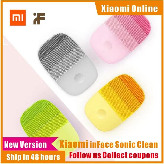 

Xiaomi inFace Electric Deep Facial Cleaning Massage Brush Sonic Face Washing IPX7 Waterproof Silicone Face Cleanser Skin Care