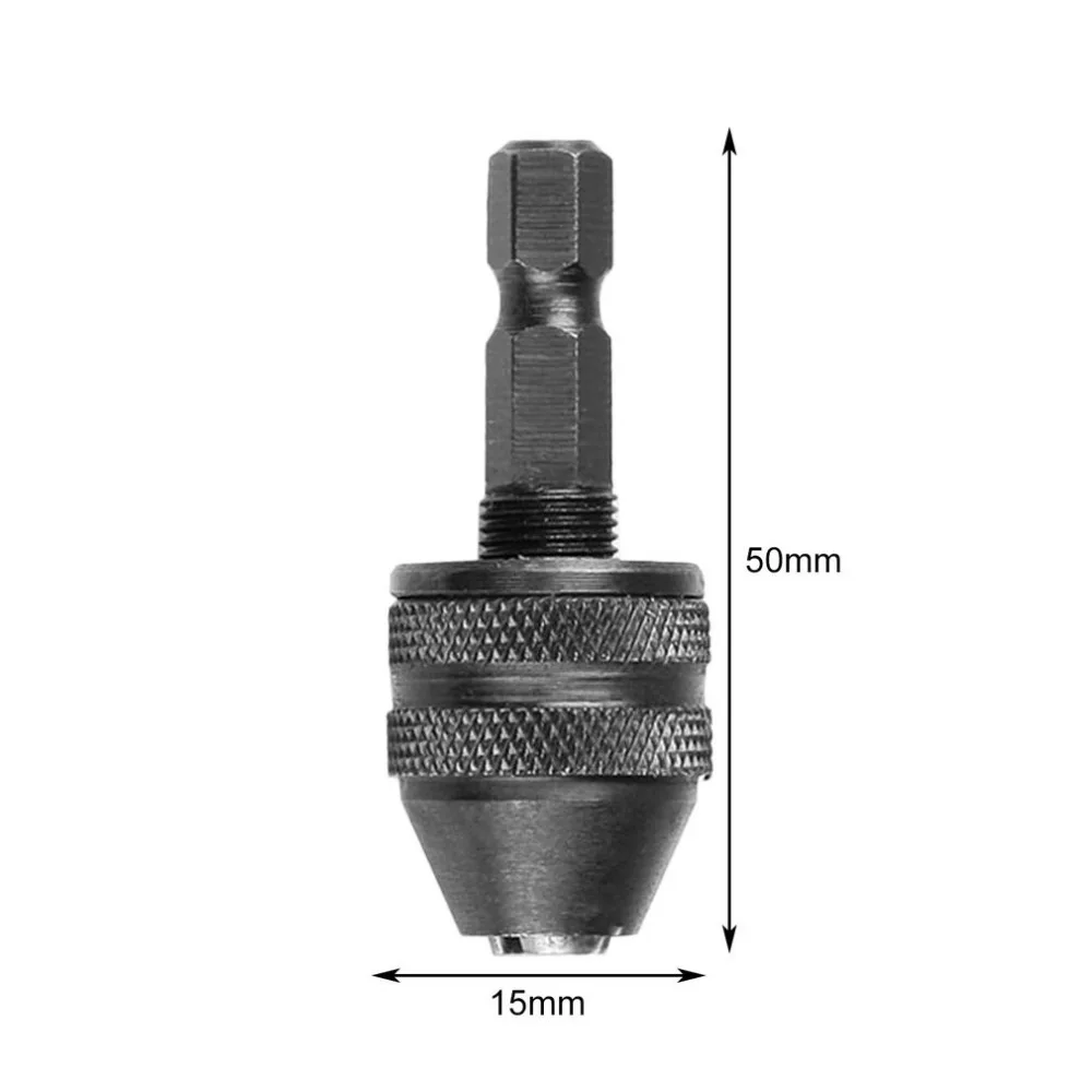 

0.5-4mm Hand Clamping Snap-out Keyless Chuck Drill with Quick Change 1/4" Hex Shank Adapter for Electric Screwdriver