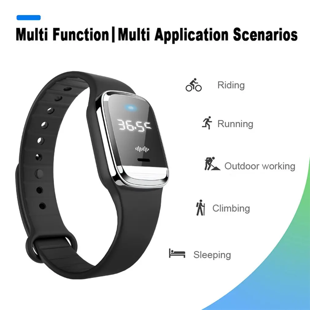 

Ultrasonic Mosquito Repellent Bracelet Adult Kids Anti Mosquito Killer Pest Insect Drive Wristband USB Charging Watch Repellents