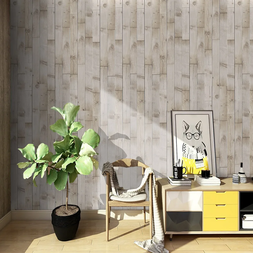 

Simulation of fir tree grain floor DIY self-adhesive PVC film wall sticker