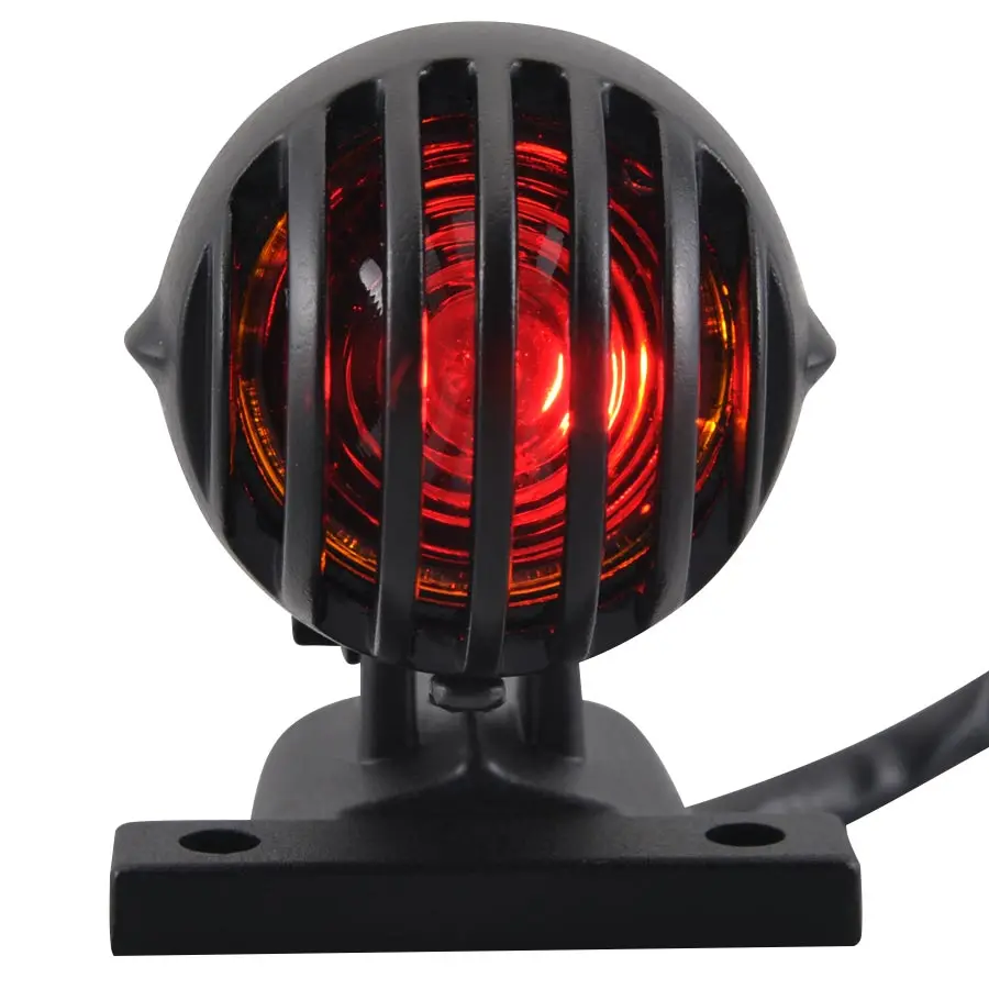 

Motorcycle Retro Tail Light Rear Lamp Brake Stop Light Cruiser Chopper Dirt Bike Cafe Racer Lincense Plater Light