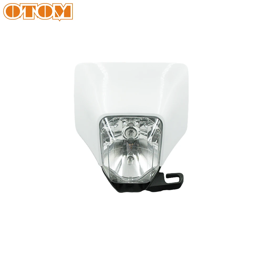 

OTOM Motorcycle Headlight White Plastic Headlamp Spotlight For HUSQVARNA FC250 350 450 TC125 300 TC250 TX300 FX350 450 Motocross