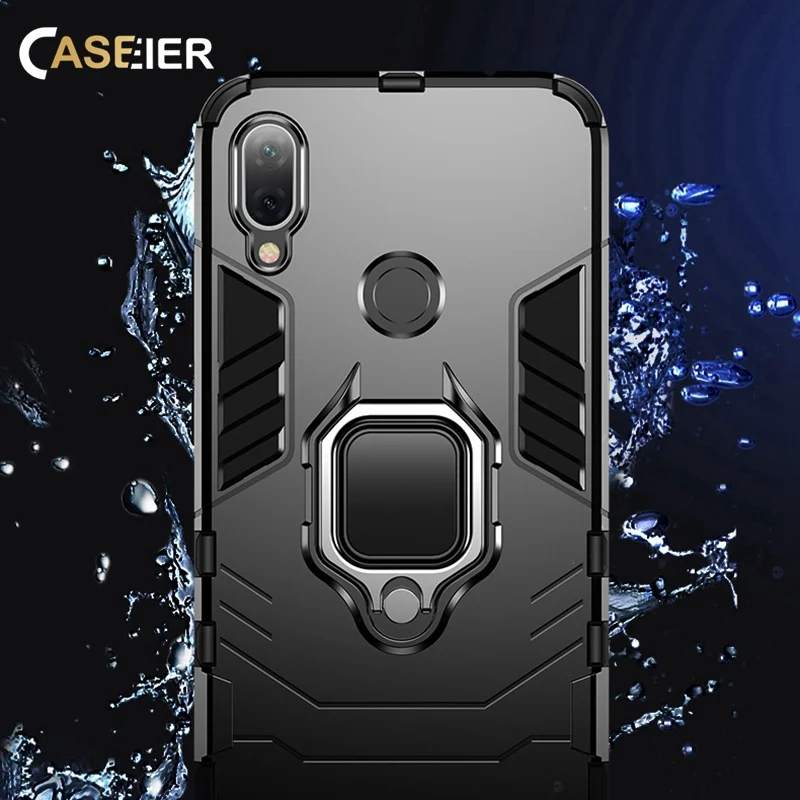 чехол на xiaomi redmi note 7 CASEIER противоударный для Xiaomi Redmi Примечание 5 6 8 Pro 4 4X 6A кольцо