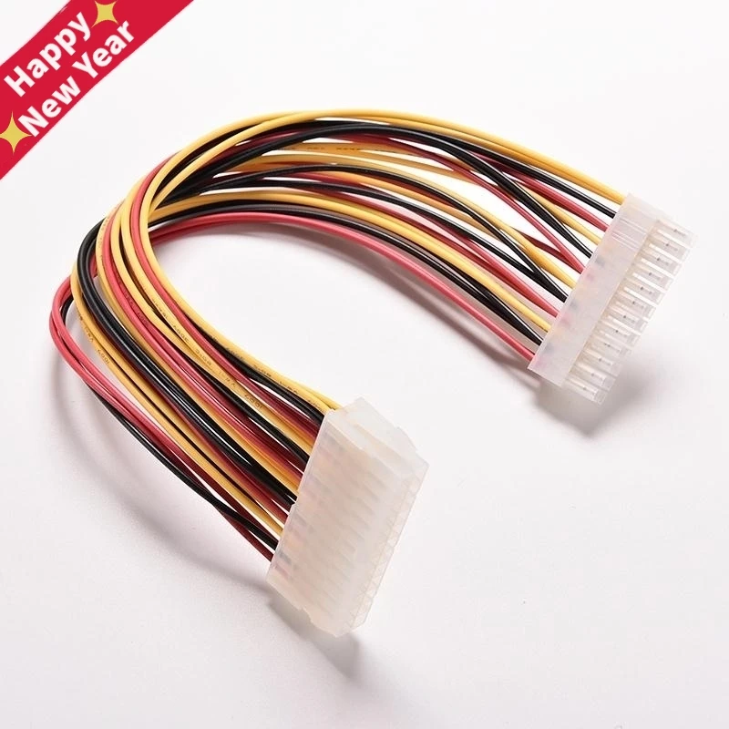 

30 см блок питания ATX 24 Pin типа «папа» к 24Pin женский Питание Удлинительный кабель Внутренний ПК блок питания TW питающий провод разъем провода