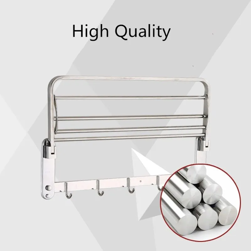 Вешалка для полотенец из нержавеющей стали 50 см | Строительство и ремонт