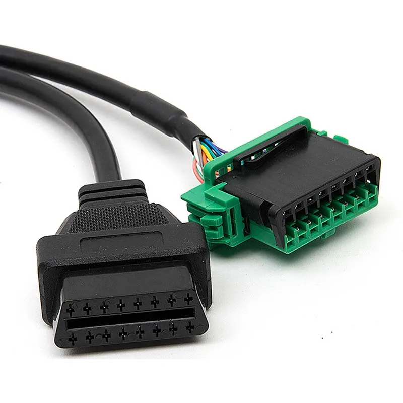 Зеленый OBD 2 OBD2 II разветвитель удлинитель Y кабеля 1 до порт 16 Pin диагностический
