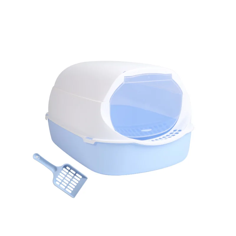 

Pet supplies cat litter box closed removable and washable folding cat litter box multifunctional cat toilet cat litter box