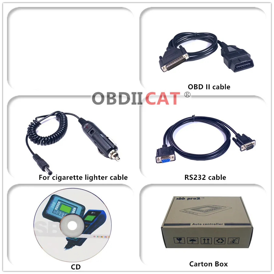 

OBDIICAT Best Quality SBB PRO2 V48.88 SBB V46.02 V48.99 V33.02 auto key programmer with Auto Key Maker