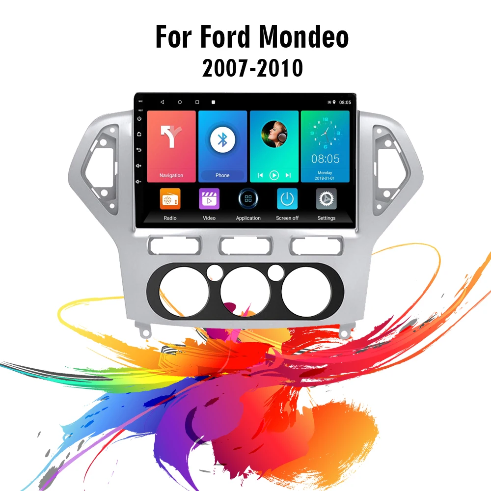 Автомобильный мультимедийный плеер easteregg для Ford Mondeo 3 2007-2010 10 1 дюйма 2 Din Android Wifi GPS