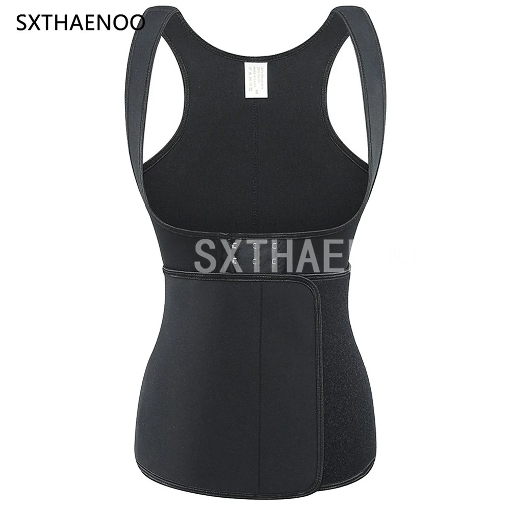 SXTHAENOO женский неопреновый горячий жилет шейпер для тренажерного зала сауна