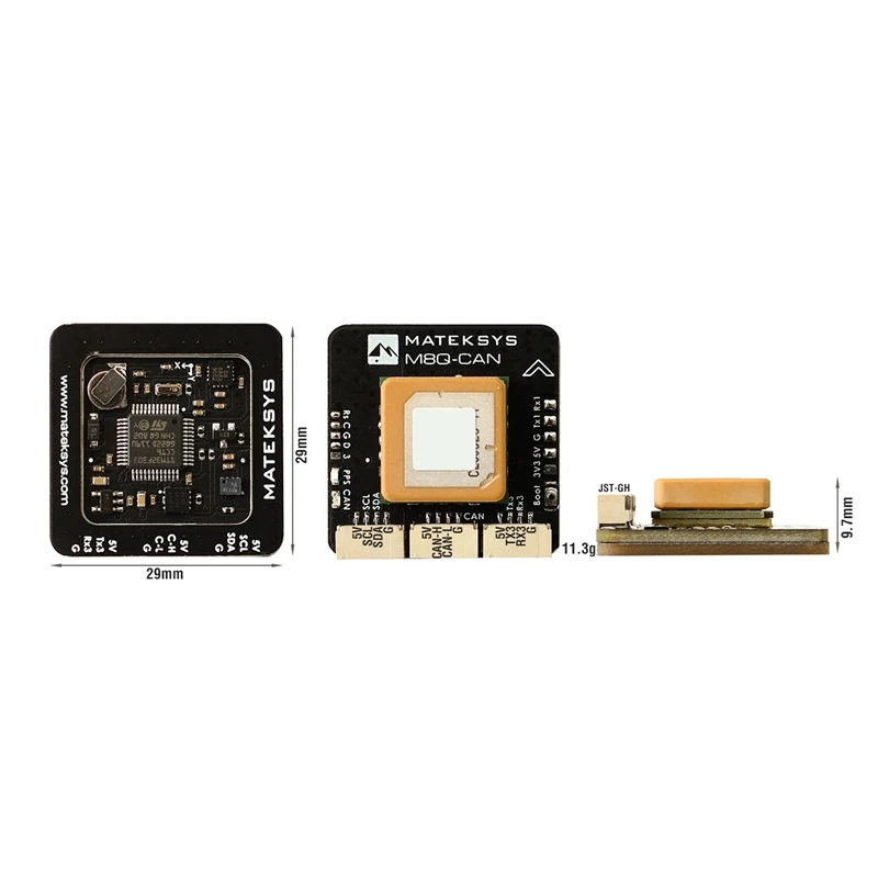 

Matek Systems GPS M8Q-CAN UAVCAN GPS Module Support COMPASS Galileo for FPV RC Multirotor Racing Drone
