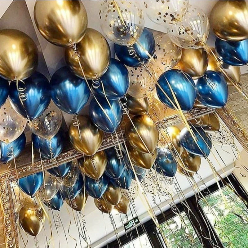 Воздушный шар на день рождения 18 30 50 металлический латексный украшения для дня