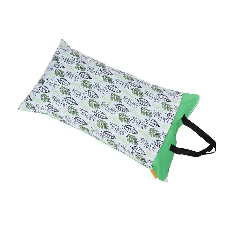Wet Dry Bag With Two Zippered Baby Diaper Print Reusable Nappy Waterproof Washable 40 x 70cm | Мать и ребенок