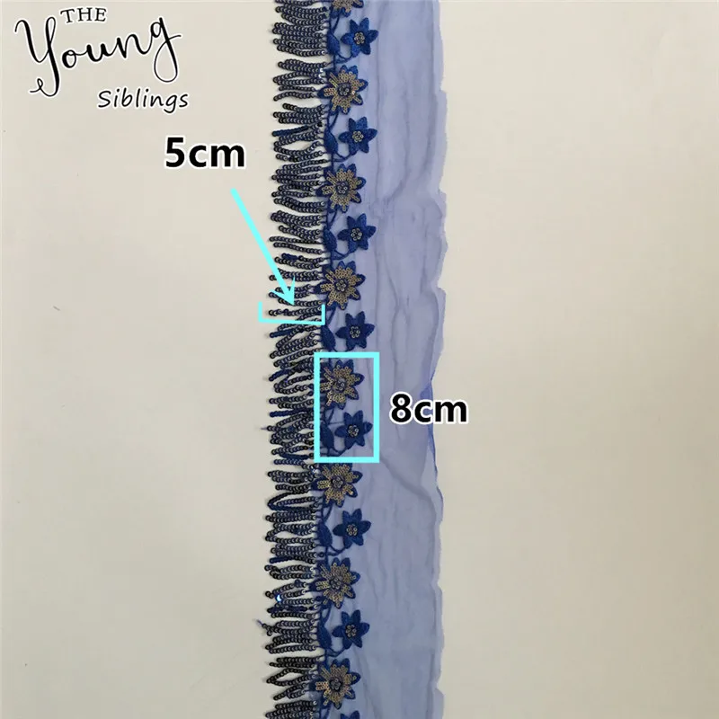 Новое поступление 1 метр распродажа вышивка вырез блестки кисточки кружевной